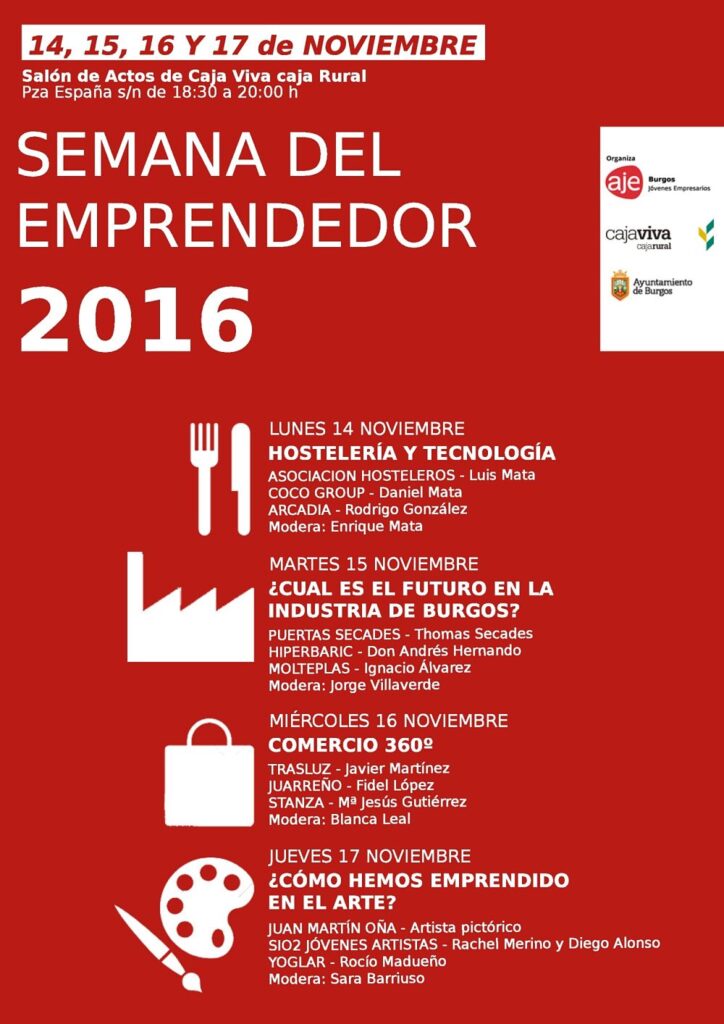 Cartel semana del emprendedor