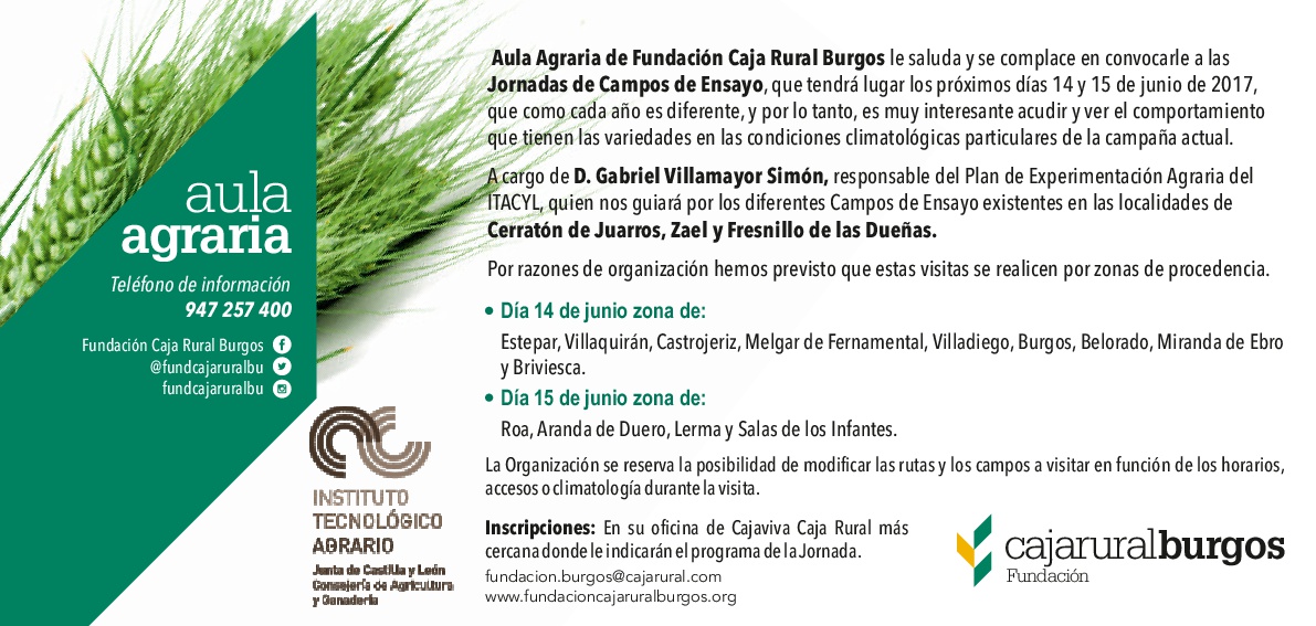 jornadas campos de ensayo