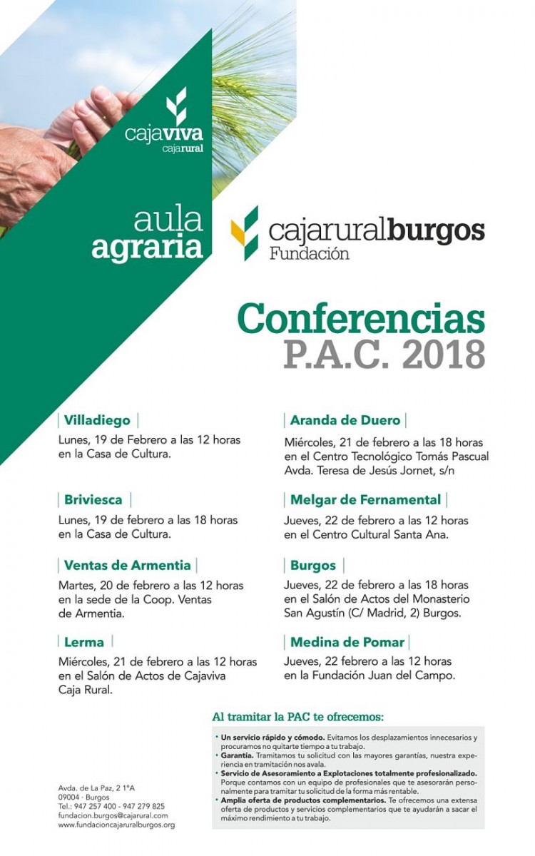 Ciclo de conferencias PAC 2018