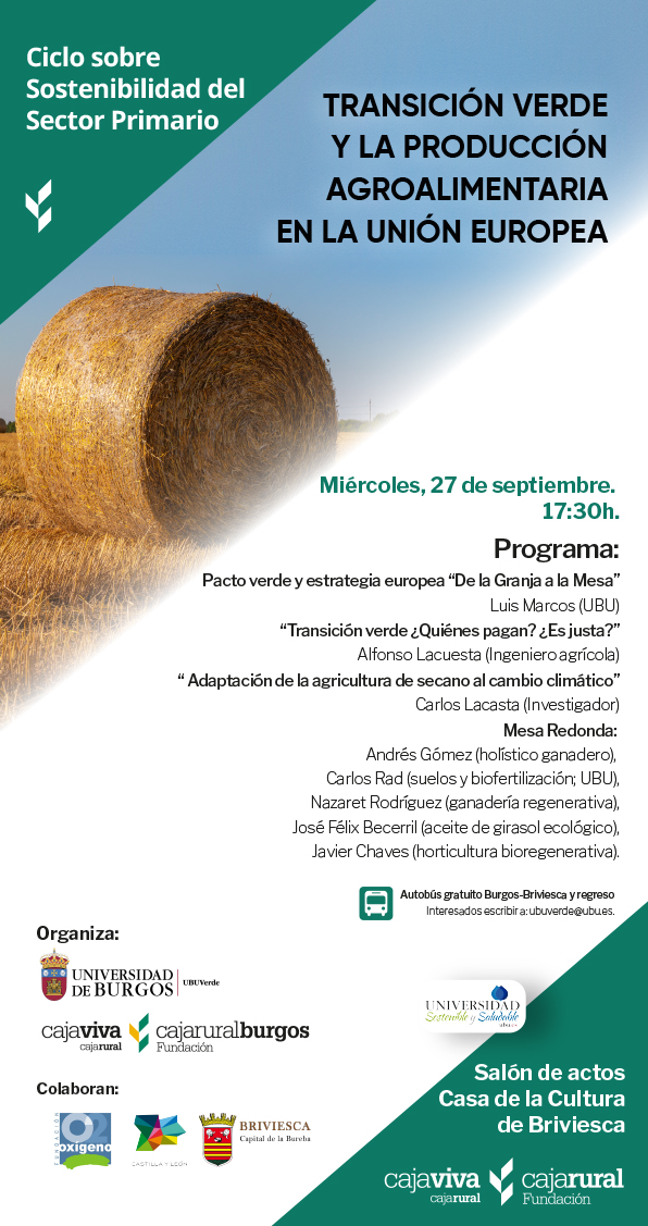 cartel sostenibilidad en el sector primario