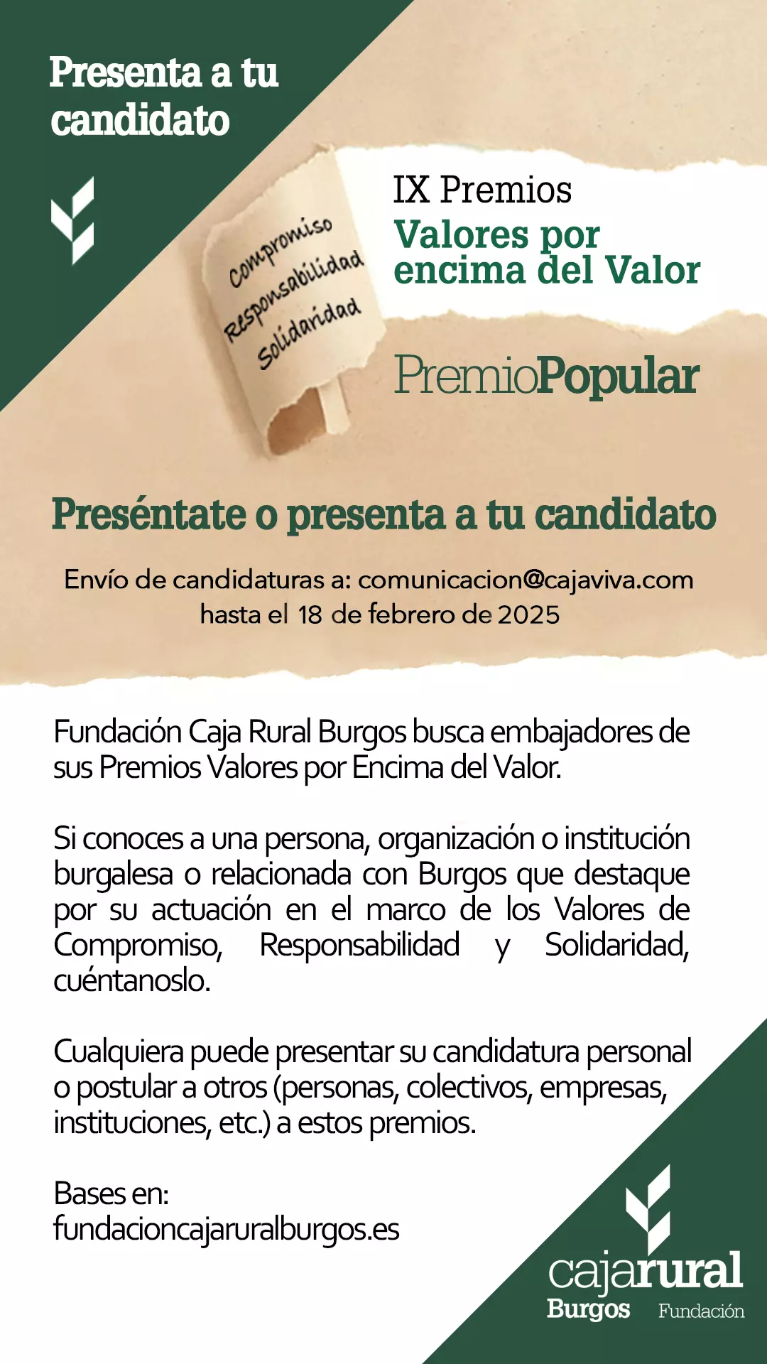 IX Premio Valores por Encima del Valor